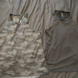 Kyodan Black and Gray Tank Tops